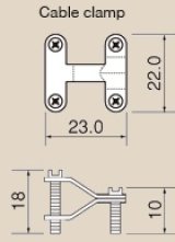 Photo: Cable clamp　NDC-S