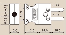 Photo1: Color in Section 2, JIS C1610-1995　Standard Thermocouple Plug