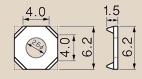 Photo1: Square washer　NDW-S