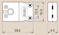 Photo1: Color in ASTM E230 [former ANSI]　Miniature Thermocouple Jack